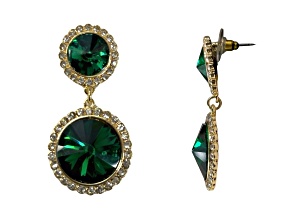 Off Park® Collection, Gold Tone Crystal Stone Drop Earrings.