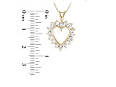 0.75ctw Diamond Heart Pendant 14k Yellow Gold
