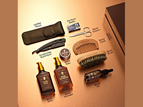 LoveryMEN 13-Piece Beard Care Kit – Ultimate Grooming Set with Oil