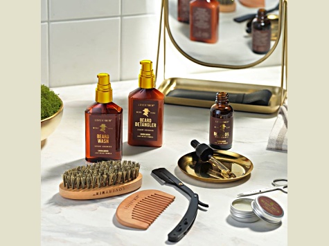 LoveryMEN 13-Piece Beard Care Kit – Ultimate Grooming Set with Oil