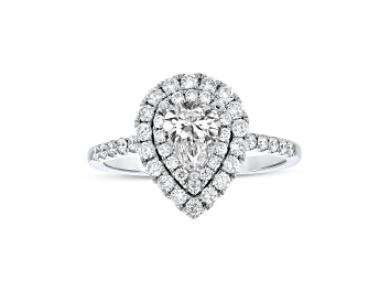 Picture of 1.09ctw Diamond Engagment Ring in 18k White Gold