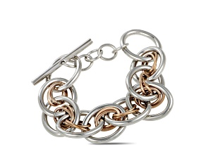 Calvin Klein Forward Rose Gold Tone Stainless Steel Bracelet