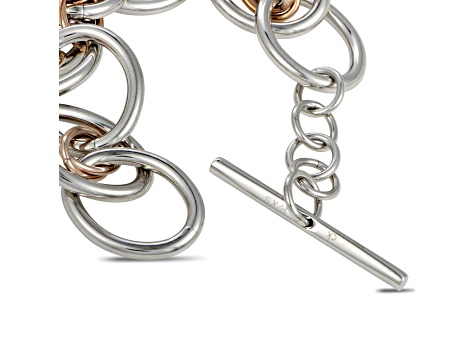 Calvin Klein Forward Rose Gold Tone Stainless Steel Bracelet