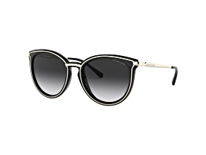 Michael Kors Women's Brisbane 54mm Light Gold Black Sunglasses
