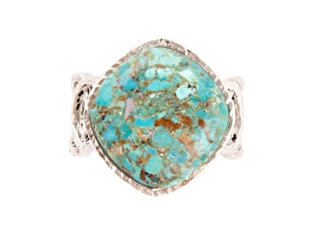 Picture of Barse Jewelry Blue Turquoise Sterling Silver Hypnosis Ring