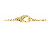 Judith Ripka Rhodolite and Bella Luce 14K Gold Clad Love Necklace