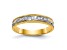 14K Yellow Gold AA Quality Ladies Wedding Band 0.05ctw