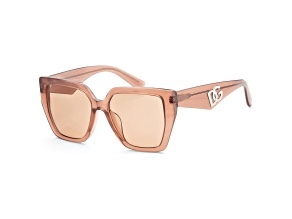 Dolce & Gabbana Women's Fashion 55mm Fleur Caramel Sunglasses  | DG4438F-3411-3-55