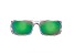 Flying Fisherman Morocco Polarized Sunglasses Crystal Frame/Amber Green Mirror Lens