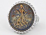 Judith Ripka Verona Sterling Silver Coin Ring