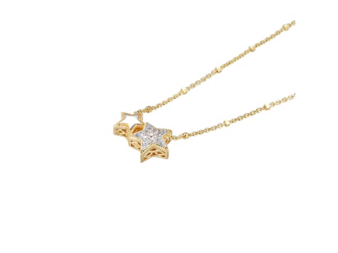 ■ENGBROX■ silver925 starlight cubic necklace EBNL24015SV Gabriel & Co Sterling Silver Diamond Star Necklace