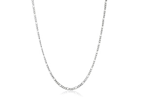 Invicta Jewelry Men's Polished Stainless Steel Figaro Chain Necklace (3mm) - 24"