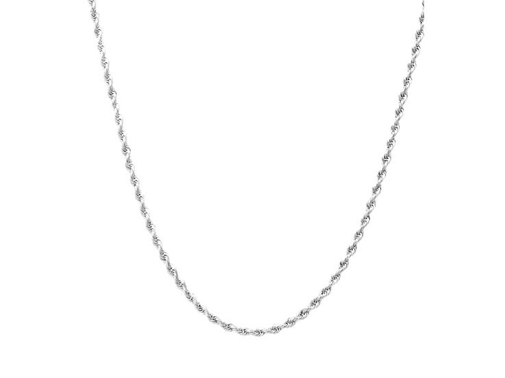 Sterling Silver Rope 1MM Chain Necklace - 22