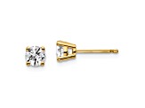 14K Yellow Gold Lab Grown Diamond 2/3ctw VS/SI GH 4 Prong Earrings