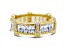 Judith Ripka 5.93ctw Baguette Bella Luce Diamond Simulant 14k Gold Clad Ring