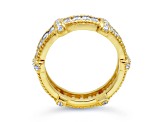 Judith Ripka 5.93ctw Baguette Bella Luce Diamond Simulant 14k Gold Clad Ring