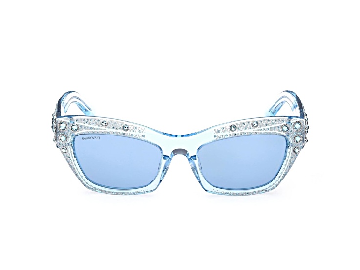 Swarovski Shiny Blue with Crystal Accent Frames/ Blue Lens