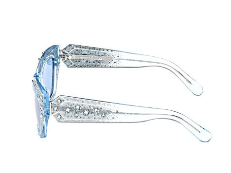 Swarovski Crystal D-Frame Sunglasses Blue 53mm NWT Swarovski | Accessories | Daniel Swarovski S53 23 Kt Gp Gold  main image 3