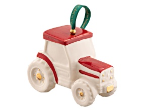 Belleek Tractor Hanging Ornament - Red