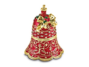 BELLE Festive Bell Trinket Box with Ring Insert