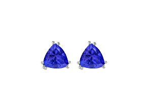 14K White Gold Tanzanite Earrings 1.79Ctw