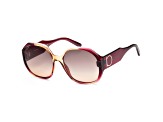 Ferragamo Women's Fashion 60mm Wine Caramel Sunglasses | SF943S-6018212