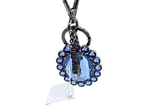 Miu Miu Trick Key Chain Ring Bag Charm Crystal Rhinestone