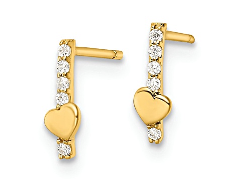 chigo 高山都コラボ Citrine Heart Pierce three-hearts-citrine-blue-