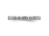 Sterling Silver Stackable Expressions Diamond Ring 0.112ctw