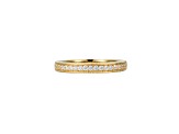 White Cubic Zirconia 18k Yellow Gold Over Sterling Silver Ring With Band 3.63ctw