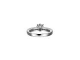 White Cubic Zirconia Platineve Ring With Band 3.63ctw