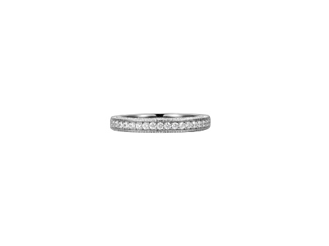 White Cubic Zirconia Platineve Ring With Band 3.63ctw