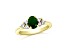 0.95ctw Emerald and Diamond Ring in 14k Yellow Gold