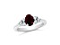 1.10ctw Ruby and Diamond Ring in 14k White Gold