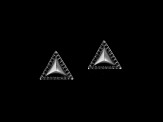 Star Wars™ Fine Jewelry Dark Armor Black Diamond Black Rhodium Over Sterling Silver Earrings 0.25ctw