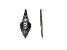 Off Park® Collection, Gunmetal-Tone Black Crystal Graduated Fringe Earrings.