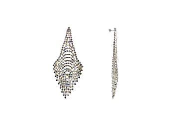 Picture of Off Park® Collection, Silver-Tone Crystal Graduated Fringe Earrings.