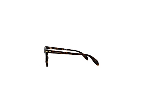 Alexander McQueen Round Full-Frame Brown Tortoise Acetate  display picture 2