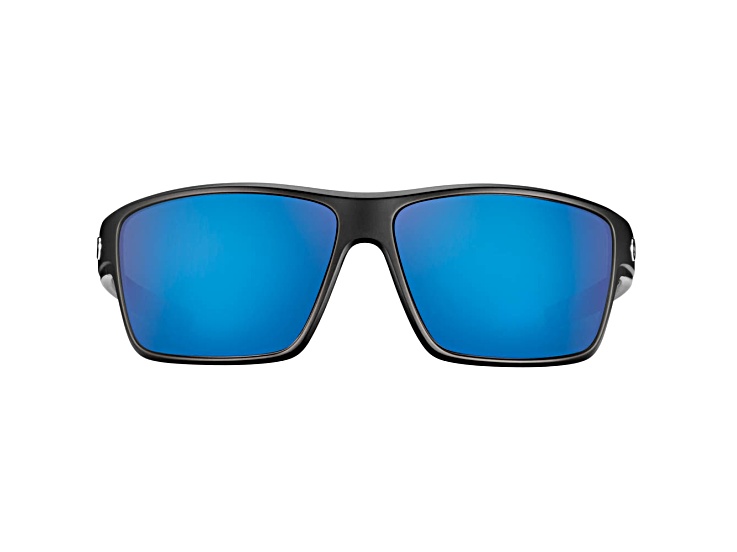 Flying Fisherman Mojarra Polarized Sunglasses Matte Black Frame/Smoke Blue Mirror Lens