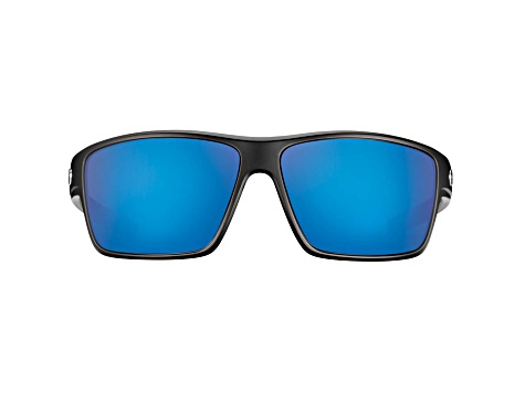 Flying Fisherman Mojarra Polarized Sunglasses Matte Black Frame/Smoke Blue Mirror Lens