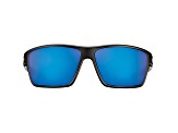 Flying Fisherman Mojarra Polarized Sunglasses Matte Black Frame/Smoke Blue Mirror Lens