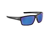 Flying Fisherman Mojarra Polarized Sunglasses Matte Black Frame/Smoke Blue Mirror Lens