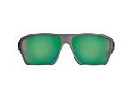 Flying Fisherman Mojarra Polarized Sunglasses Matte Gray Frame/Amber Green Mirror Lens