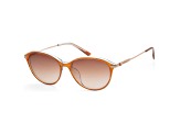Calvin Klein Women's Platinum Label 56 Brown Crystal Sunglasses | CK19713SA-256