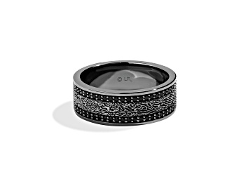 Picture of Star Wars™ Fine Jewelry In Carbonite Black Diamond Black Rhodium Over Silver Mens Ring 0.33ctw