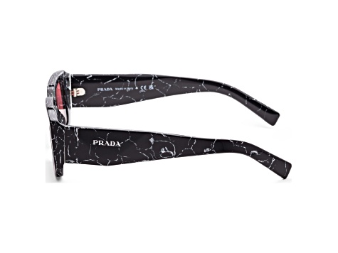 Prada Men's Fashion 53mm Abstract Black/White Sunglasses|PR-06YS-05W06O-53