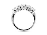 0.50ctw Princess Cut Diamond Band in 14k White Gold