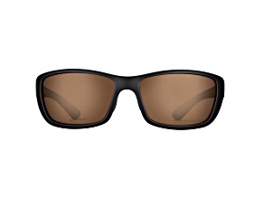 Flying Fisherman Cay Sal Polarized Sunglasses Matte Black Frame/Amber Lens
