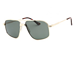 Prive Revaux Men's Rico Champagne Gold Tone Aviator Frame / Green Lenses Sunglasses