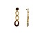 Off Park® Collection, Gold-Tone Multi Color Crystal Chain Link Earrings.